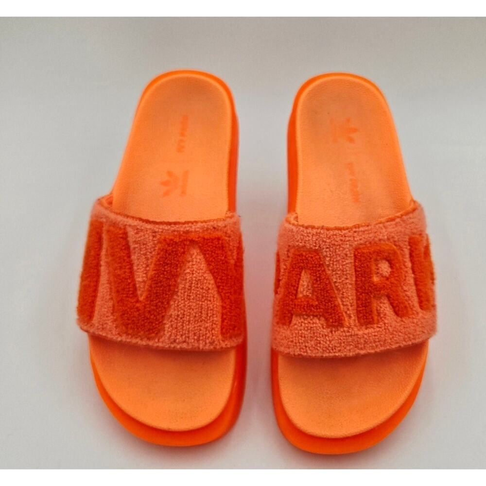 Adidas IVY Park Terry Slides Mens 7 Orange Beyonce Sandals